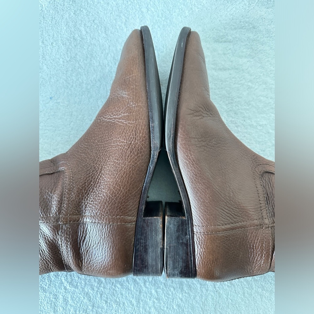 Tory Burch Leather Julian Logo Plaque womens tall Riding Boots‎ size 11 - Picture 12 of 14